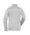 Dames Ladies' Knitted Workwear Fleece Jacket - SOLID - Wit-melange/carbon 10221