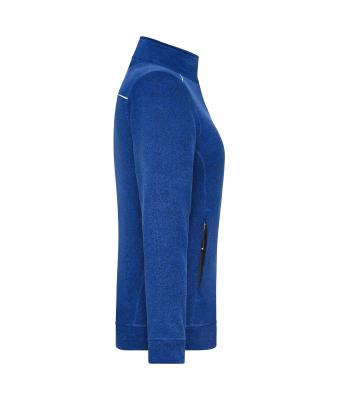 Femme Veste polaire de travail tricot femme - SOLID - Royal foncé-mélange/marine 10221