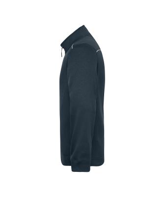 Herren Men's Knitted Workwear Fleece Jacket - SOLID - Navy/navy 10222