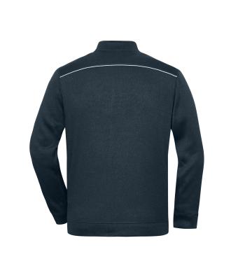Herren Men's Knitted Workwear Fleece Jacket - SOLID - Navy/navy 10222