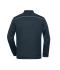 Heren Men's Knitted Workwear Fleece Jacket - SOLID - Navy/navy 10222