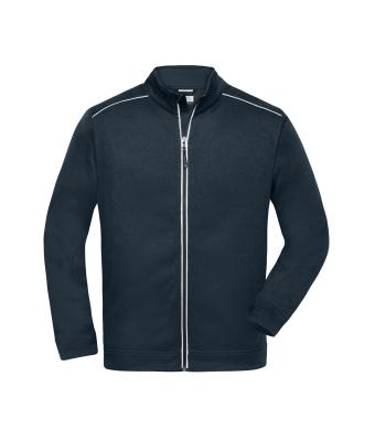 Heren Men's Knitted Workwear Fleece Jacket - SOLID - Navy/navy 10222