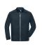 Heren Men's Knitted Workwear Fleece Jacket - SOLID - Navy/navy 10222