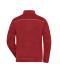 Homme Veste polaire de travail tricot femme - SOLID - Rouge-mélange/noir 10222