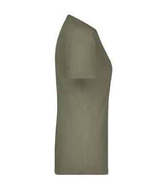 Dames Ladies' Basic-T Olijf 7554