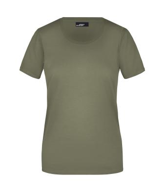 Dames Ladies' Basic-T Olijf 7554