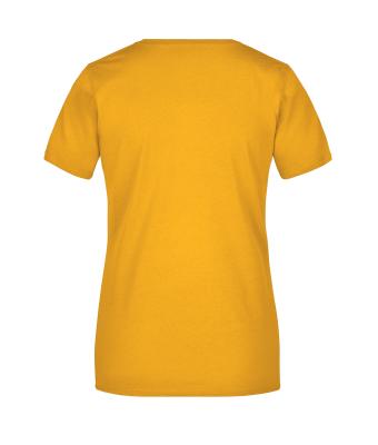 Dames Ladies' Basic-T Goudgeel 7554