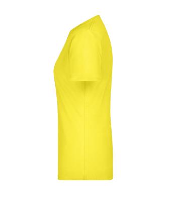 Dames Ladies' Basic-T Geel 7554