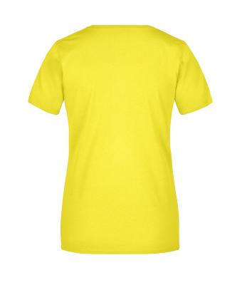 Dames Ladies' Basic-T Geel 7554