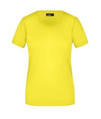 Dames Ladies' Basic-T Geel 7554