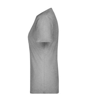Dames Ladies' Basic-T Heather-grijs 7554