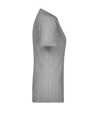 Dames Ladies' Basic-T Heather-grijs 7554