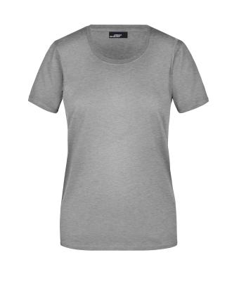 Dames Ladies' Basic-T Heather-grijs 7554