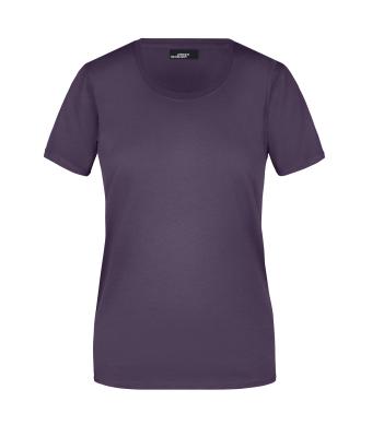 Dames Ladies' Basic-T Aubergine 7554