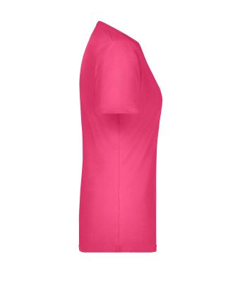 Dames Ladies' Basic-T Roze 7554