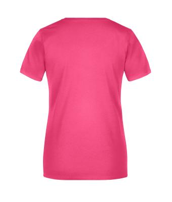 Dames Ladies' Basic-T Roze 7554