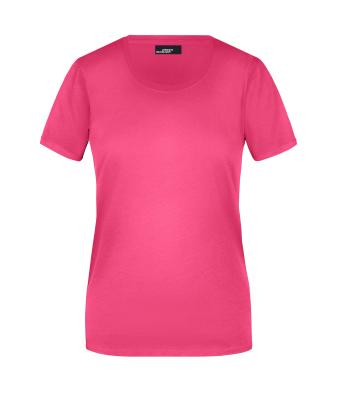 Dames Ladies' Basic-T Roze 7554
