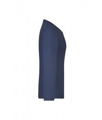 Dames Ladies' Shirt Long-Sleeved Medium Navy 7972