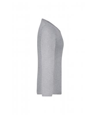 Ladies Ladies' Shirt Long-Sleeved Medium Grey-heather 7972