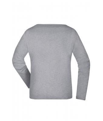 Ladies Ladies' Shirt Long-Sleeved Medium Grey-heather 7972