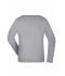Dames Ladies' Shirt Long-Sleeved Medium Heather-grijs 7972