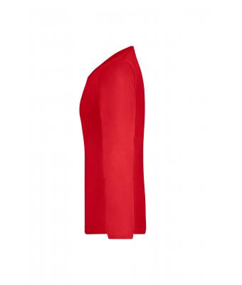 Dames Ladies' Shirt Long-Sleeved Medium Rood 7972