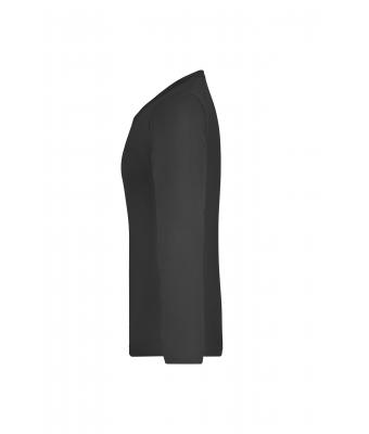 Damen Ladies' Shirt Long-Sleeved Medium Black 7972