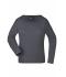Dames Ladies' Shirt Long-Sleeved Medium Grafiet 7972
