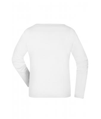 Dames Ladies' Shirt Long-Sleeved Medium Wit 7972
