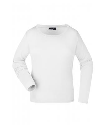 Dames Ladies' Shirt Long-Sleeved Medium Wit 7972