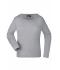 Femme T-shirt femme manches longues Gris-chiné 7972