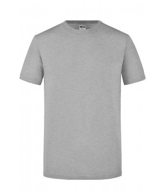 Herren Men's Slim Fit-T Grey-heather 7556