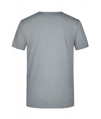 Men Men's Slim Fit V-T Grey-heather 7557