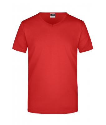 Herren Men's Slim Fit V-T Red 7557