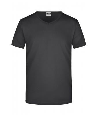 Herren Men's Slim Fit V-T Black 7557