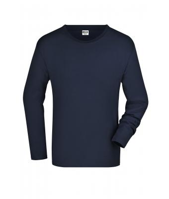 Herren Men's Long-Sleeved Medium Navy 7558