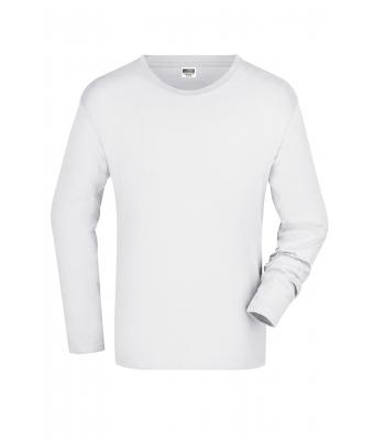Herren Men's Long-Sleeved Medium White 7558