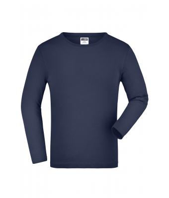 Kinderen Junior Shirt Long-Sleeved Medium Navy 7978