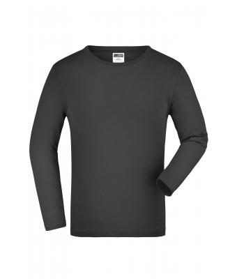 Kids Junior Shirt Long-Sleeved Medium Graphite 7978