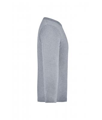 Kids Junior Shirt Long-Sleeved Medium Grey-heather 7978