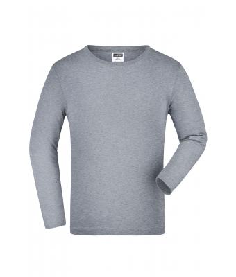 Kinderen Junior Shirt Long-Sleeved Medium Heather-grijs 7978