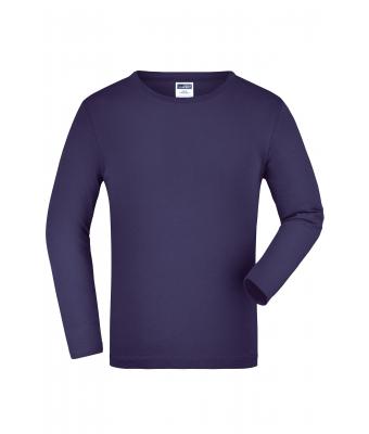 Kinderen Junior Shirt Long-Sleeved Medium Aubergine 7978
