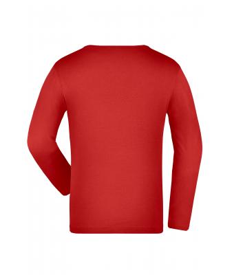 Kids Junior Shirt Long-Sleeved Medium Red 7978