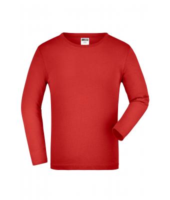 Kids Junior Shirt Long-Sleeved Medium Red 7978