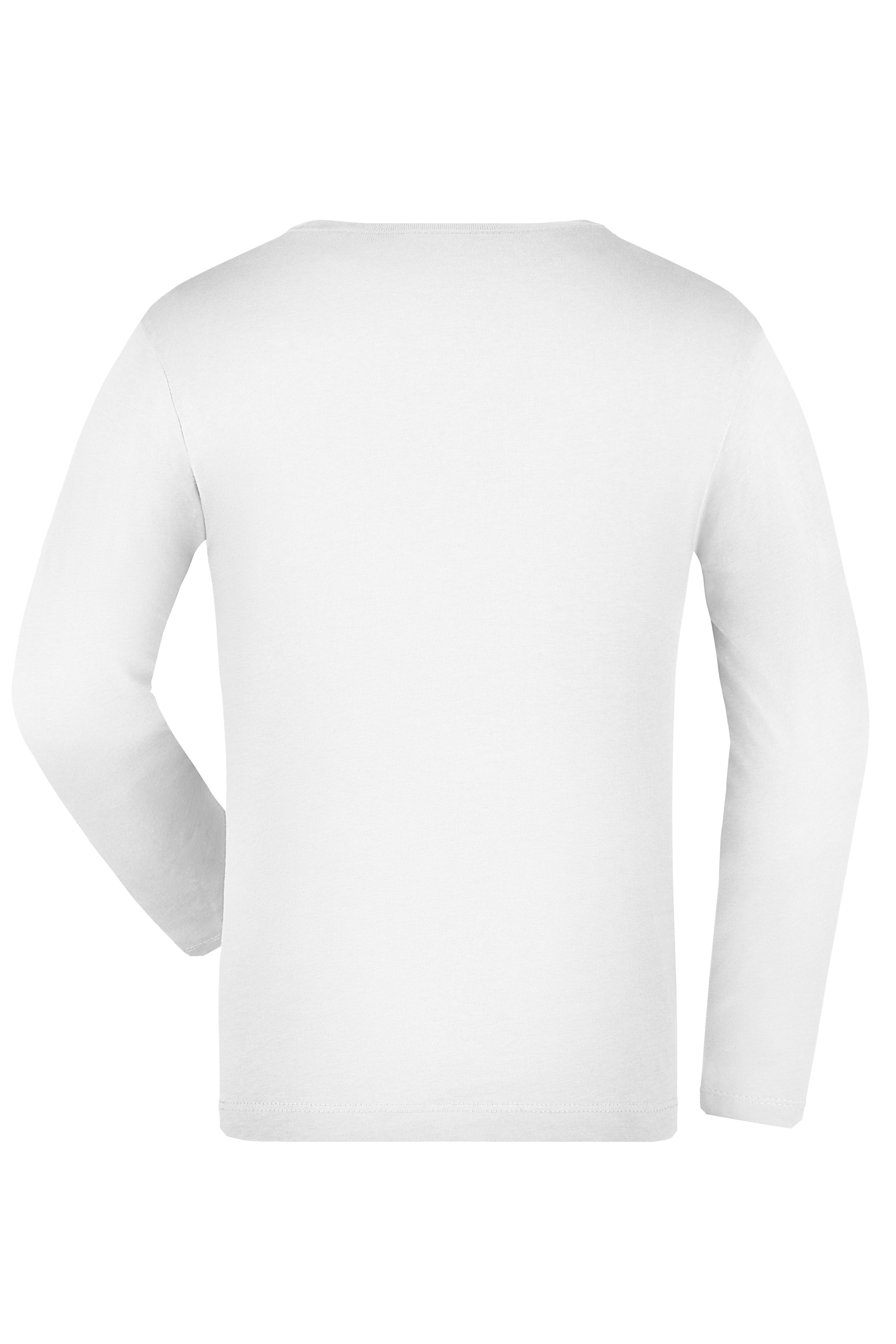 Kids Junior Shirt Long-Sleeved Medium White-Daiber