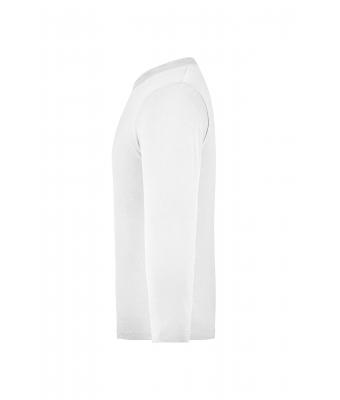 Kinderen Junior Shirt Long-Sleeved Medium Wit 7978