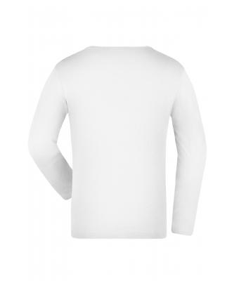 Kinderen Junior Shirt Long-Sleeved Medium Wit 7978