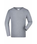 Enfant T-shirt enfant manches longues Gris-chiné 7978
