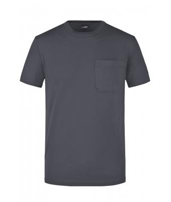Homme T-shirt homme  poche poitrine Graphite 7561