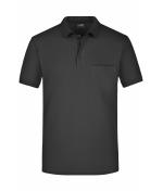 Herren Men's Polo Pocket Black 7562